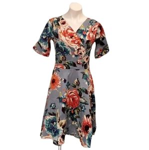 Mint Limit Retro Rockabilly Floral Swing Dress NWT
